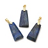 Dyed Natural Lapis Lazuli Pendants G-C045-01A-G-1