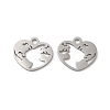 Non-Tarnish 304 Stainless Steel Charms STAS-J042-35P-1