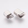 304 Stainless Steel Magnetic Clasps with Glue-in Ends STAS-K145-31P-3