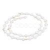 DICOSMETIC 2 Strands Cross Natural Sea Shell Beads Strands SSHEL-DC0001-02-1