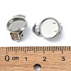 304 Stainless Steel Clip-on Earring Findings STAS-Q318-07P-3