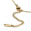 Star Light Gold Brass Micro Pave Cubic Zirconia Pendant Necklaces NJEW-E105-21KCG-3