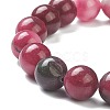 Dyed Natural Jade Beaded Stretch Bracelets BJEW-D446-D-04-3