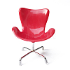 Miniature Plastic Armchair Backrest Rotating Egg Chair MIMO-PW0001-095B-1