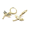 Dragonfly Real 18K Gold Plated Brass Dangle Leverback Earrings EJEW-L268-011G-01-2