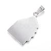 316 Surgical Stainless Steel Pendants STAS-F085-05AS-2