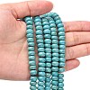 1 Strand Rondelle Synthetic Turquoise Beads Strands X-TURQ-G109-8x5mm-06-4