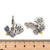 Rack Plating Alloy Colorful Enamel European Dangle Charms FIND-Q115-01AS-3