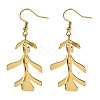 Ion Plating(IP) 304 Stainless Steel Earrings for Women EJEW-E304-12G-1