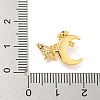 Brass Micro Pave Clear Cubic Zirconia Pendants KK-P275-17G-3