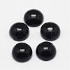 Natural Dyed & Heated Black Agate Cabochons G-F313-01-18mm-2