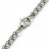 Trendy Men's 201 Stainless Steel Box Chain Necklaces X-NJEW-L043B-46P-3
