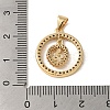 Brass Micro Pave Cubic Zirconia Pendants KK-R162-032B-G-3