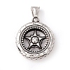 Tibetan Style 304 Stainless Steel Pendants STAS-P305-56AS-2