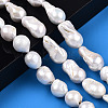 Natural Baroque Pearl Keshi Pearl Beads Strands PEAR-S019-02C-2