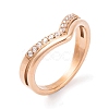 304 Stainless Steel Finger Ring for Women RJEW-C086-14-RG-1