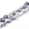 Opaque Acrylic Twisted Chain AJEW-JB00898-09-2