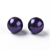 Eco-Friendly ABS Plastic Imitation Pearl Dyed Glass Round Beads X-HY-A005-18mm-M-2