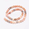 Round Natural Multi-Moonstone Beads Strands G-D767-6mm-2