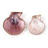 Electroplate Multicolor Sea Shell Pendants SSHEL-S262-31-3