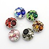 Zinc Alloy Rhinestone Flat Round Jewelry Snap Buttons SNAP-L002-18-NR-1