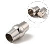 Tarnish Resistant 304 Stainless Steel Magnetic Clasps with Glue-in Ends STAS-K006-09C-5mm-1