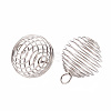 304 Stainless Steel Wire Pendants X-STAS-ZX013-22-20mm-P-2