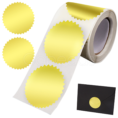 Paper Self-Adhesive Serrated Edge Awards Blank Stickers DIY-WH0504-151A-1