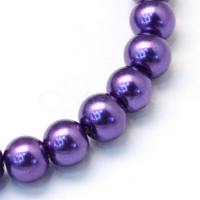 Baking Painted Glass Pearl Bead Strands X-HY-Q003-3mm-76-1