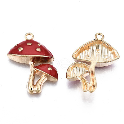 Eco-Friendly Alloy Enamel Pendants X-ENAM-Q437-047-NR-1