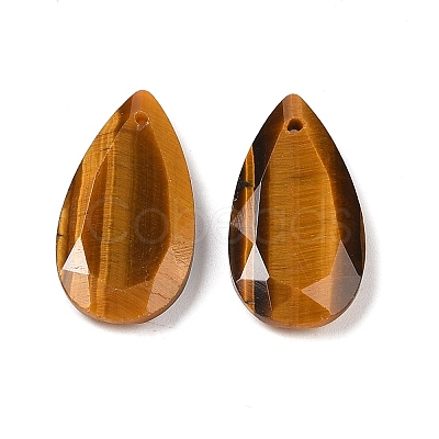 Natural Tiger Eye Pendants G-M440-01D-1