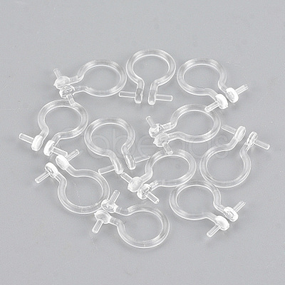 Plastic Clip-on Earring Findings KY-S155-04-1