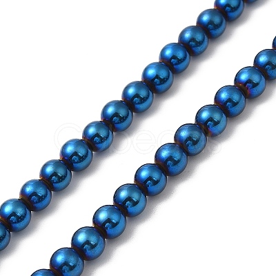 Electroplate Synthetic Non-magnetic Hematite Beads Strands G-E602-04B-1