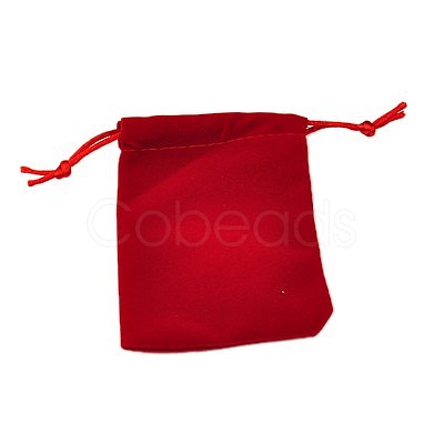 Velvet Drawstring Pouches Jewelry Bags TP-E002-2-1