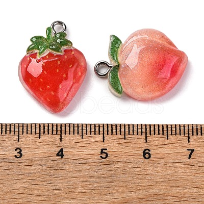 Fruit Thmem Opaque Resin Pendants CRES-M038-13-1