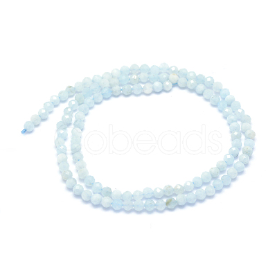 Natural Aquamarine Beads Strands G-E411-19D-3mm-1