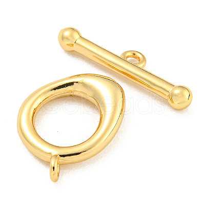 Brass Toggle Clasps KK-A223-09G-1