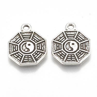 Tibetan Style Alloy Pendants TIBE-N002-08AS-LF-1