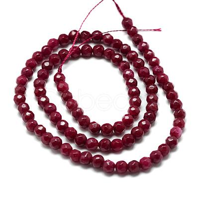 Natural White Jade Bead Strands G-R344-4mm-09-1