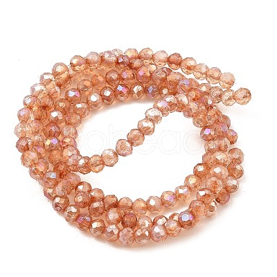 Spray Painted Imitation Jade Glass Beads Strands GLAA-P058-01A-06-1