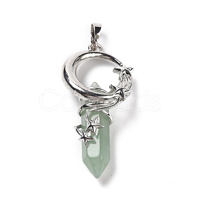 Natural Green Aventurine Pointed Pendants G-I0322-03P-07-1