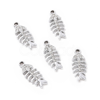 Alloy Rhinestone Pendants ALRI-C008-16P-1