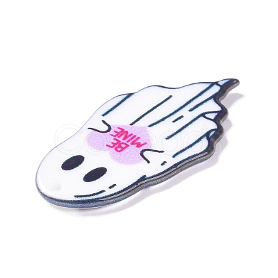 Halloween Printed Acrylic Pendants MACR-C016-01A-1