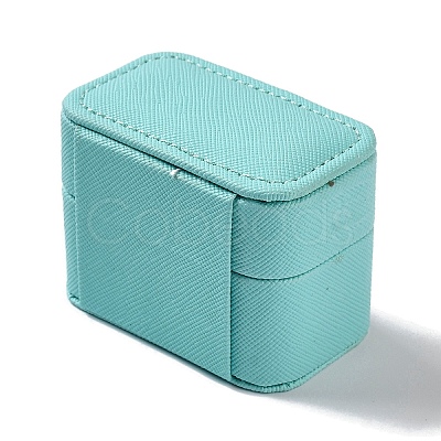 Rectangle PU LeatherJewelry Ring Storage Boxes CON-K002-06C-1