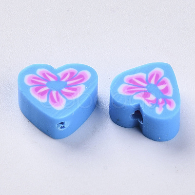 Handmade Polymer Clay Beads X-CLAY-S093-19-1