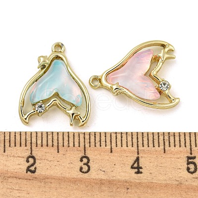 UV Plating Alloy Resin Pendants FIND-M033-01-1