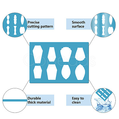 Acrylic Earring Handwork Template DIY-WH0359-073-1