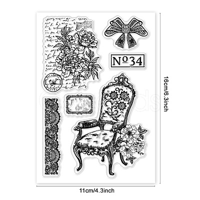 Custom PVC Plastic Clear Stamps DIY-WH0618-0090-1