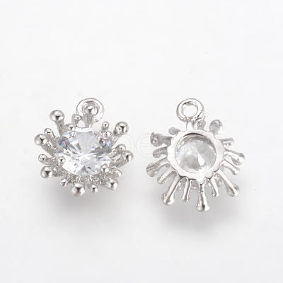 Alloy Cubic Zirconia Charms X-ZIRC-S056-26-1