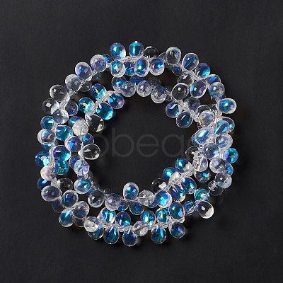 Electroplate Glass Beads Strands X-EGLA-L031-AB01-1